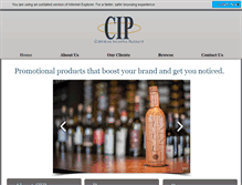 Tablet Screenshot of corporateincentiveproducts.com